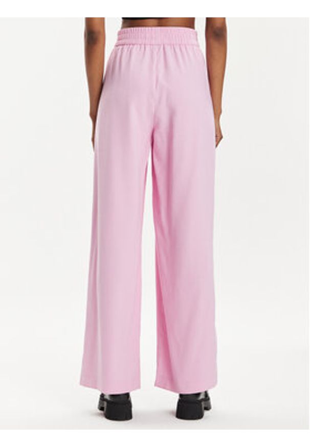 Vero Moda Spodnie materiałowe Carmen 10278926 Różowy Wide Leg. Kolor: różowy. Materiał: wiskoza
