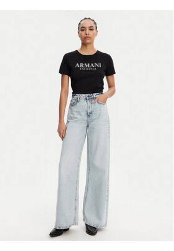 Armani Exchange T-Shirt XW000387 AF10354 UC001 Czarny Regular Fit. Kolor: czarny. Materiał: bawełna