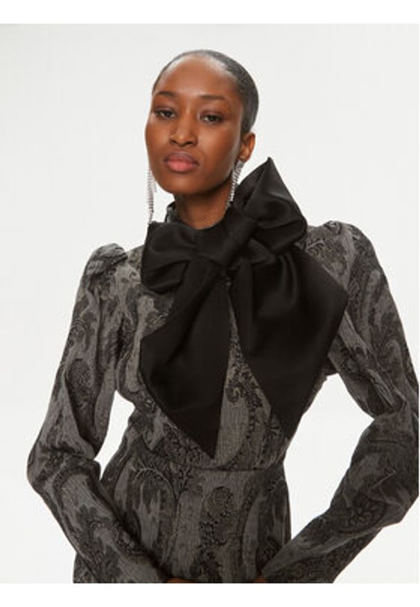 Custommade Sukienka koktajlowa Junette 999498442 Szary Regular Fit. Kolor: szary. Materiał: bawełna. Styl: wizytowy