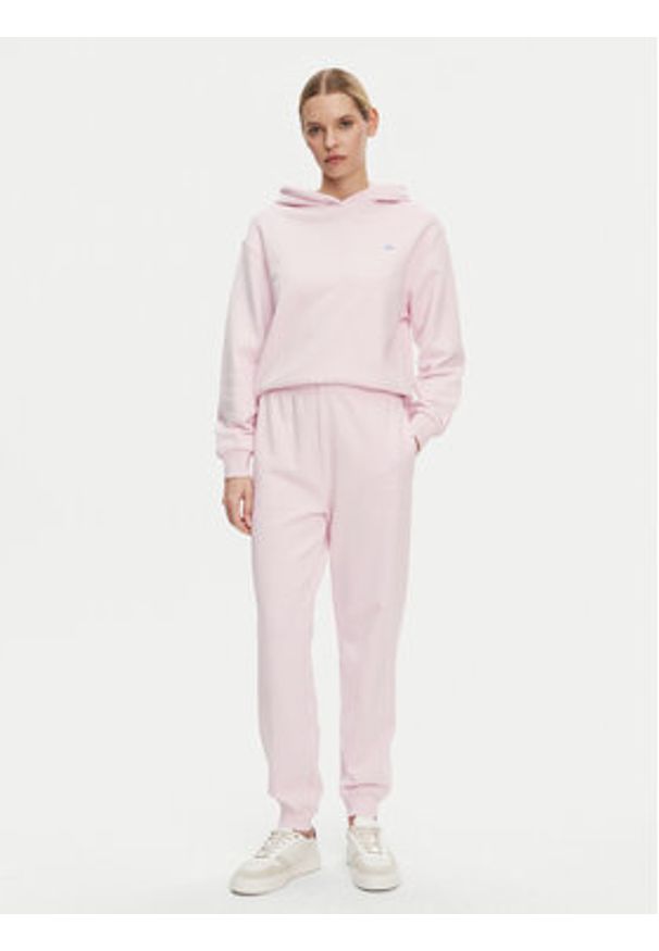 TOMMY HILFIGER - Tommy Hilfiger Bluza Contrast Flag WW0WW45979 Różowy Regular Fit. Kolor: różowy. Materiał: bawełna