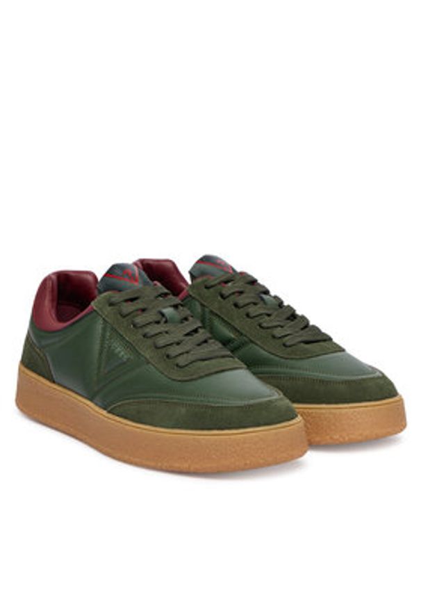 Guess Sneakersy FMFMOH LEA12 Zielony. Kolor: zielony. Materiał: skóra