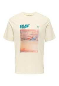 Only & Sons T-Shirt Magdy 22029454 Biały Regular Fit. Kolor: biały. Materiał: bawełna #6