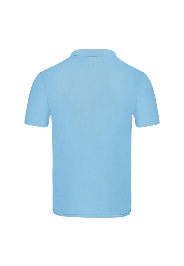 FRUIT OF THE LOOM - Oryginalna Koszulka Polo Dla Dorosłych Unisex. Typ kołnierza: polo. Kolor: niebieski