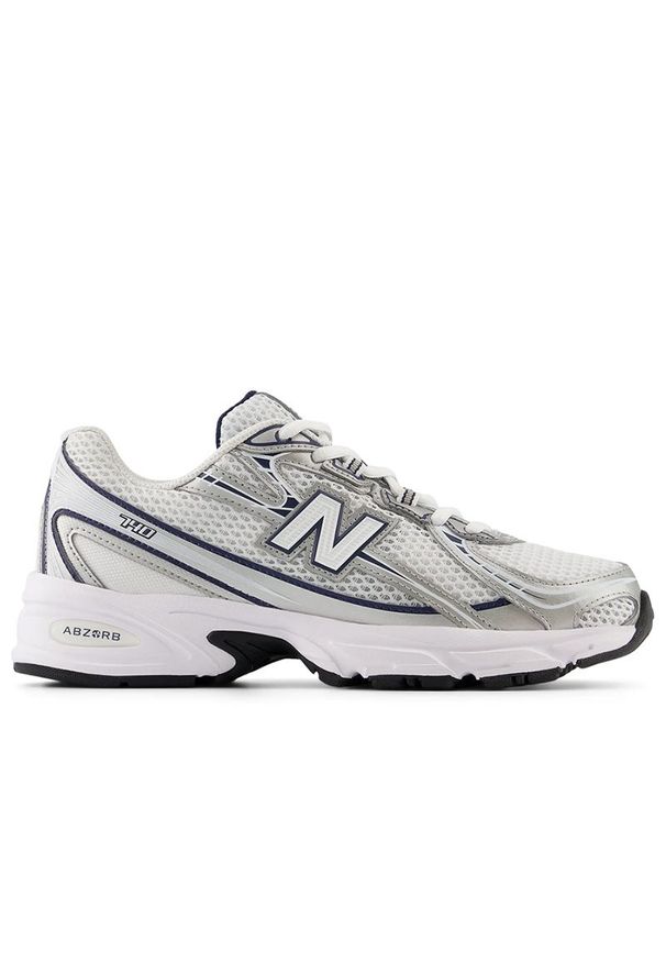 Buty unisex New Balance U740WN2 - białe. Kolor: biały. Materiał: syntetyk, materiał. Szerokość cholewki: normalna. Sezon: lato. Sport: turystyka piesza