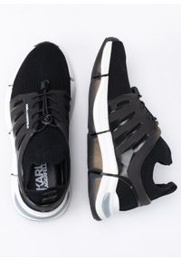 Sneakersy męskie czarne Karl Lagerfeld QUADRO Lacecage Lo Sock. Kolor: czarny #2