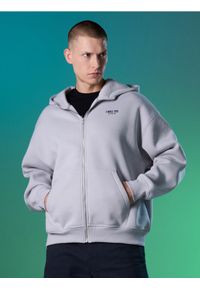 Sinsay - Rozpinana bluza z kapturem - kremowy. Typ kołnierza: kaptur. Kolor: kremowy #1