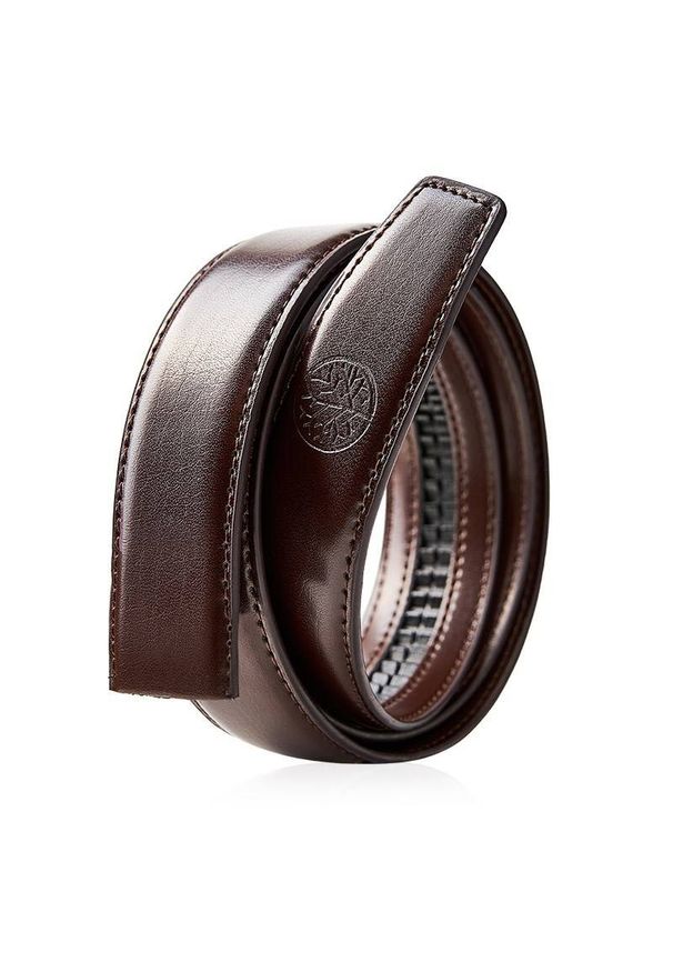 Betlewski - Wymienny pas bez klamry C30 ELITE Brązowy 135. Kolor: brązowy. Materiał: skóra. Wzór: paski