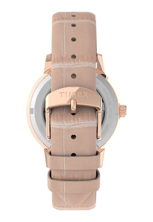 Timex - Zegarek TW2V05200. Kolor: szary. Materiał: skóra, materiał