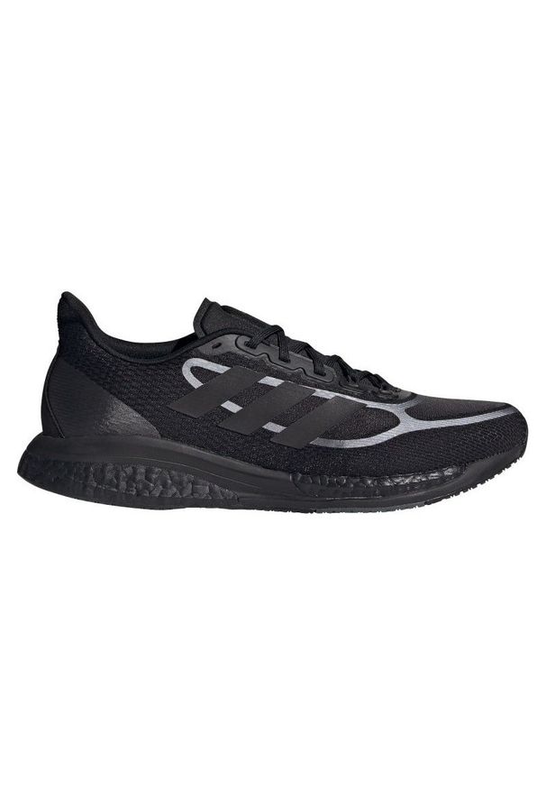 Adidas - Buty do biegania adidas Supernova+ M FX6649 czarne szare. Kolor: czarny, szary, wielokolorowy. Materiał: guma, materiał. Szerokość cholewki: normalna. Sezon: wiosna. Sport: bieganie