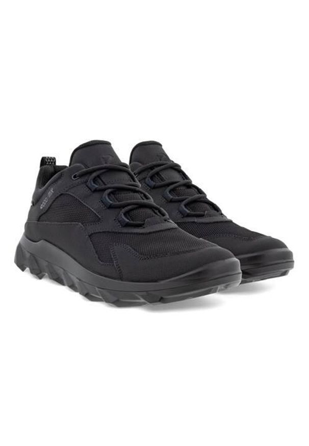 ecco - Buty do chodzenia męskie Ecco Mx Gtx Low. Zapięcie: sznurówki. Kolor: czarny. Materiał: syntetyk, tkanina, materiał. Szerokość cholewki: normalna. Sport: turystyka piesza