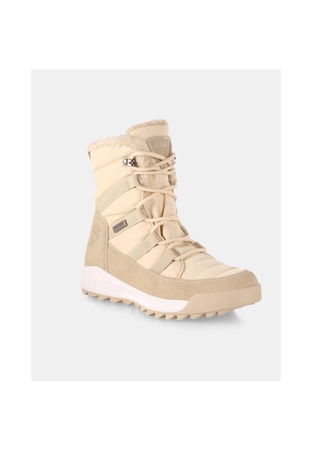Damskie buty zimowe Kilpi Candy WP High. Okazja: na spacer. Kolor: beżowy. Materiał: nylon. Sezon: zima