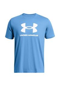 Koszulka sportowa męska Under Armour K15742. Kolor: niebieski. Materiał: bawełna, poliester. Długość rękawa: krótki rękaw. Długość: krótkie. Sport: fitness