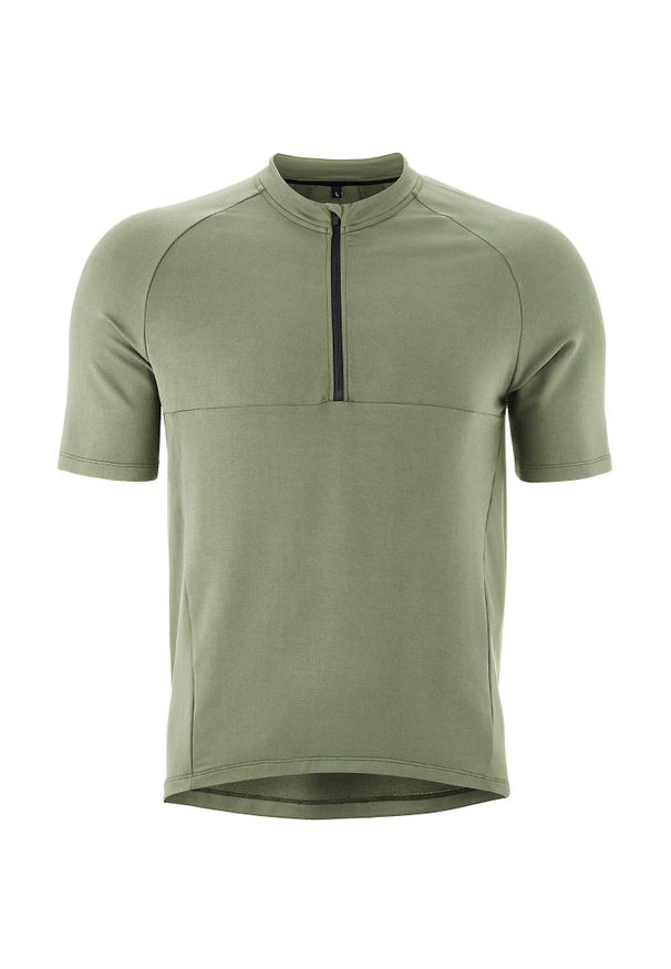 GONSO - Koszulka z zamkiem błyskawicznym 1/2 Gonso Adventure Nature. Kolor: zielony. Materiał: tkanina, wiskoza. Sport: kolarstwo