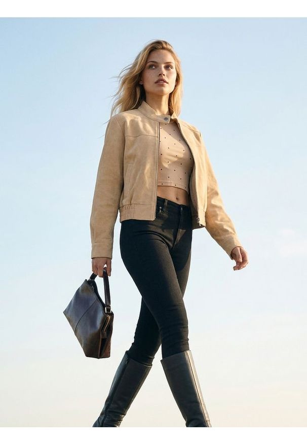 Sinsay - Jeansy skinny - czarny. Kolor: czarny