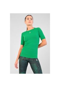 NESSI SPORTSWEAR - Koszulka z krótkim rękawem do biegania Damska Nessi Sportswear Ultra Oddychająca. Kolor: zielony. Długość rękawa: krótki rękaw. Długość: krótkie. Sport: bieganie