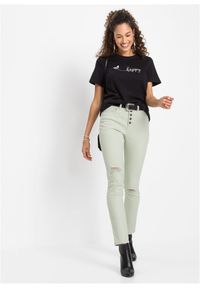 bonprix - T-shirt z czystej bawełny. Kolor: czarny. Materiał: bawełna. Wzór: nadruk #2