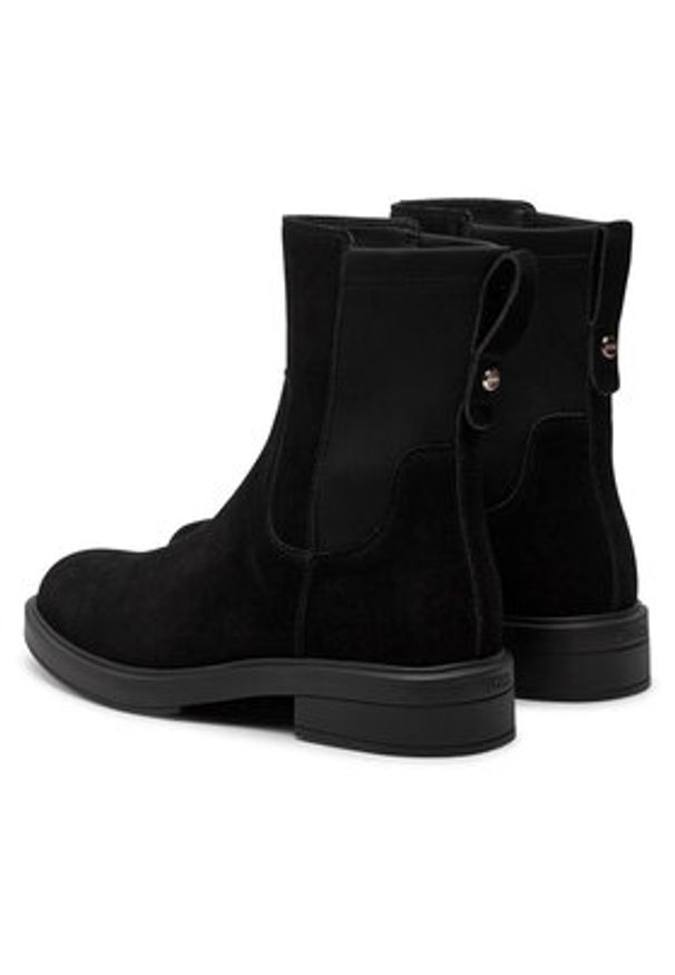 BOSS Sztyblety Vanty Bootie Sdly 50523512 Czarny. Kolor: czarny. Materiał: zamsz, skóra