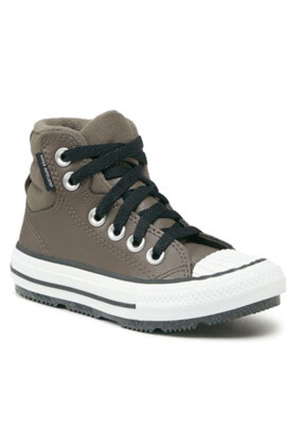 Converse Trampki Chuck Taylor All Star Berkshire Boot A04812C Beżowy. Kolor: beżowy. Materiał: skóra