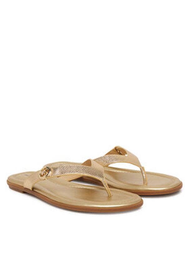 MICHAEL Michael Kors Japonki Ering Thong 40S6ERFS1M Złoty. Kolor: złoty. Materiał: skóra