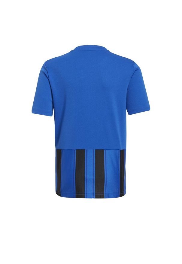 Adidas - Koszulka dziecięca adidas Striped 21. Kolor: czarny, niebieski, wielokolorowy. Sport: piłka nożna
