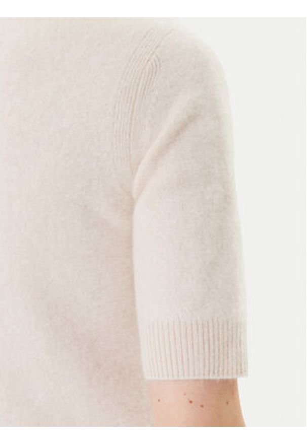 Marella Sweter Jim 2523366075 Écru Regular Fit. Materiał: kaszmir