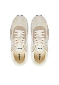 Hugo - HUGO Sneakersy Kiria Runn hsdme 50541592 Écru. Materiał: skóra, zamsz #3