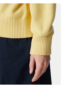 Tommy Jeans Sweter Flag DW0DW23450 Żółty jasny Regular Fit. Kolor: żółty. Materiał: bawełna #5