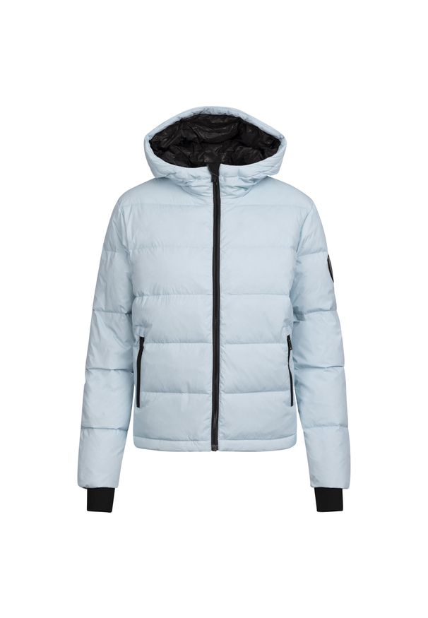 TRESPASS - Kurtka Puchowa Damska Mariana DLX. Kolor: niebieski. Materiał: puch. Sport: turystyka piesza