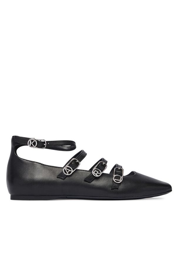 Karl Lagerfeld - KARL LAGERFELD Baleriny Konnie KL40195 Czarny. Kolor: czarny. Materiał: skóra