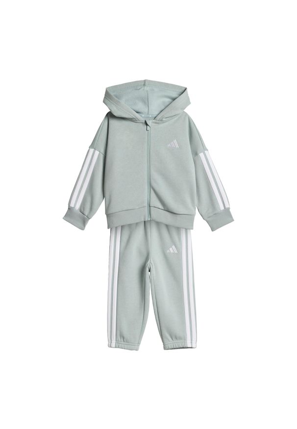 Adidas - Essentials Jogger. Okazja: na uczelnię. Kolor: biały, wielokolorowy, zielony. Materiał: dresówka, materiał. Styl: sportowy