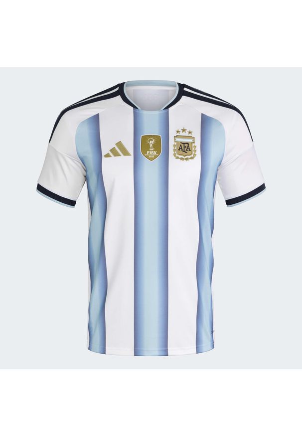 Adidas - Koszulka Argentina 26 Home. Kolor: wielokolorowy, niebieski, biały. Technologia: ClimaCool (Adidas). Sport: piłka nożna
