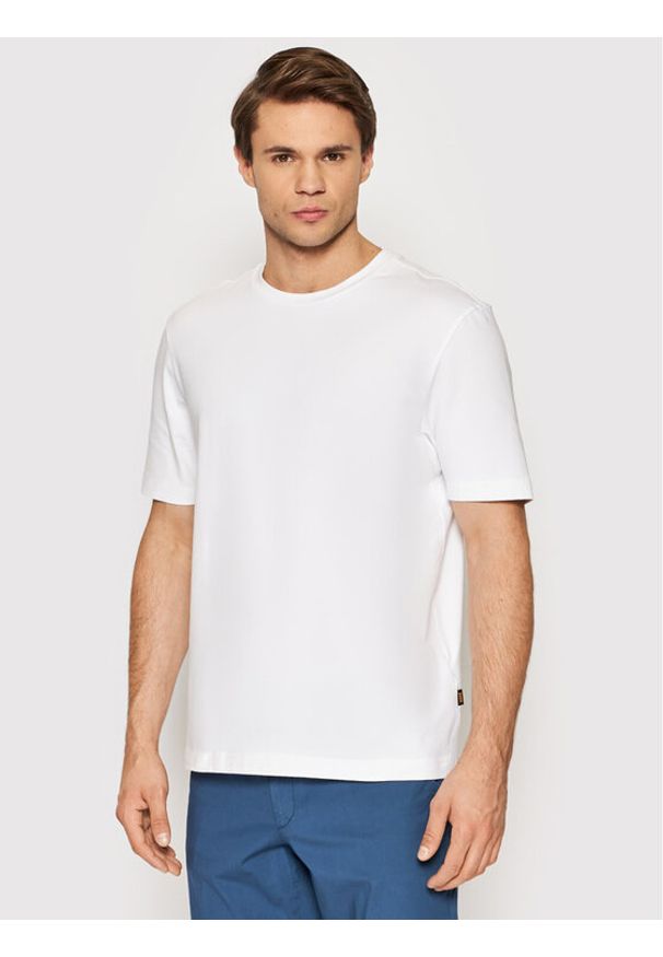 BOSS - Boss T-Shirt Thompson 02 50468972 Biały Regular Fit. Kolor: biały. Materiał: bawełna