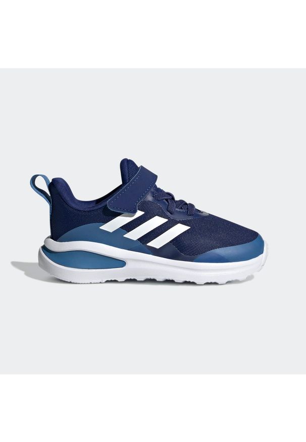 Buty Dziecko Adidas FortaRun granatowy. Okazja: na co dzień. Kolor: niebieski, wielokolorowy, biały. Sport: bieganie