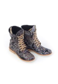 Zapato - sznurowane botki workery - skóra naturalna - model 424 - kolor boho (40). Okazja: na spacer. Wysokość cholewki: za kostkę. Materiał: skóra. Styl: boho #2