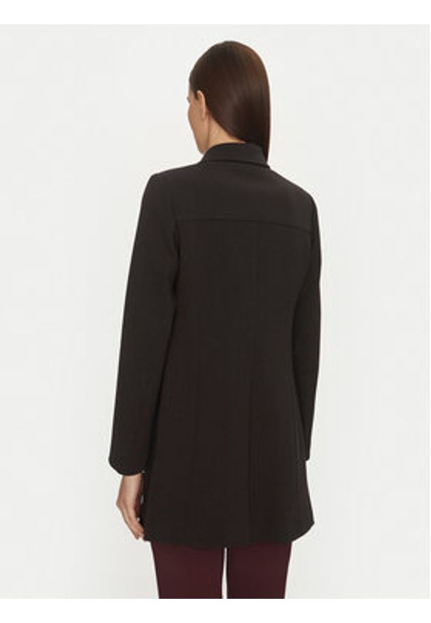 Motivi Płaszcz przejściowy 0034Q000521N Czarny Regular Fit. Kolor: czarny. Materiał: wiskoza, syntetyk