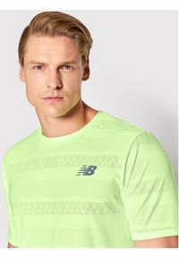 New Balance Koszulka techniczna Speed MT13277 Zielony Athletic Fit. Kolor: zielony. Materiał: syntetyk #4