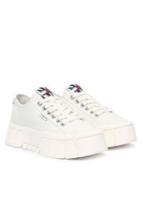 Tommy Jeans Sneakersy Tj Platform Sneaker Zebra EN0EN03070 Biały. Kolor: biały. Materiał: materiał. Wzór: motyw zwierzęcy. Obcas: na platformie #3