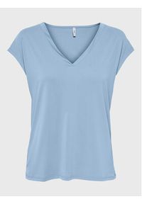 only - ONLY T-Shirt Free 15287041 Błękitny Regular Fit. Kolor: niebieski. Materiał: syntetyk