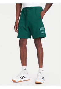 Adidas - adidas Szorty sportowe Collegiate JM1727 Zielony Regular Fit. Kolor: zielony. Materiał: bawełna. Styl: sportowy