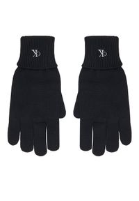 Calvin Klein Rękawiczki Damskie LV14D8019G Czarny. Kolor: czarny. Materiał: wiskoza, materiał