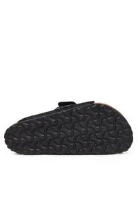 Birkenstock Klapki Kyoto 1022350 Czarny. Kolor: czarny. Materiał: skóra, zamsz #5
