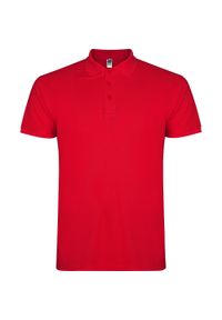 ROLY - Męska Koszulka Polo Star. Typ kołnierza: polo. Kolor: czerwony #1