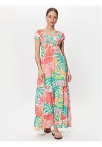 Maaji Sukienka letnia 2030CLD001 Kolorowy Regular Fit. Materiał: wiskoza. Wzór: kolorowy. Sezon: lato