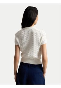 Polo Ralph Lauren Polo 211972118501 Biały Slim Fit. Typ kołnierza: polo. Kolor: biały. Materiał: bawełna #3