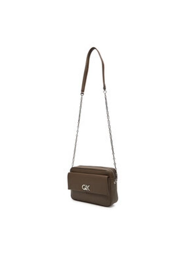 Calvin Klein Torebka Ck Pocket Camera Bag K60K613089 Brązowy. Kolor: brązowy. Materiał: skórzane