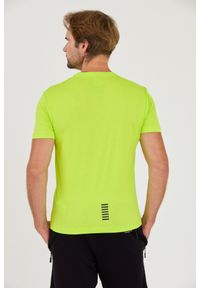 EA7 Emporio Armani - EA7 Neonowy męski t-shirt bawełniany, Rozmiar M. Kolor: zielony. Materiał: bawełna #5