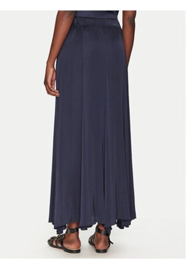 ViCOLO Spódnica maxi TD0004 Granatowy Regular Fit. Kolor: niebieski. Materiał: wiskoza
