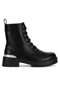 DeeZee Botki HY13202-7 Czarny. Kolor: czarny. Materiał: materiał