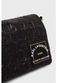 Karl Lagerfeld torebka kolor czarny. Kolor: czarny. Materiał: pikowane. Rodzaj torebki: na ramię #6