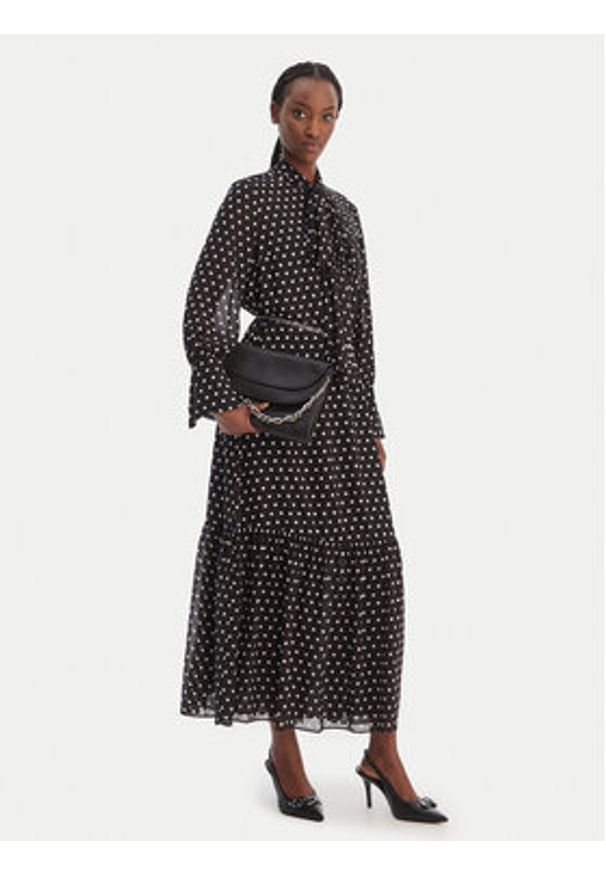 MICHAEL Michael Kors Sukienka koszulowa MR68394K9J Czarny A-Line Fit. Kolor: czarny. Materiał: syntetyk. Typ sukienki: koszulowe